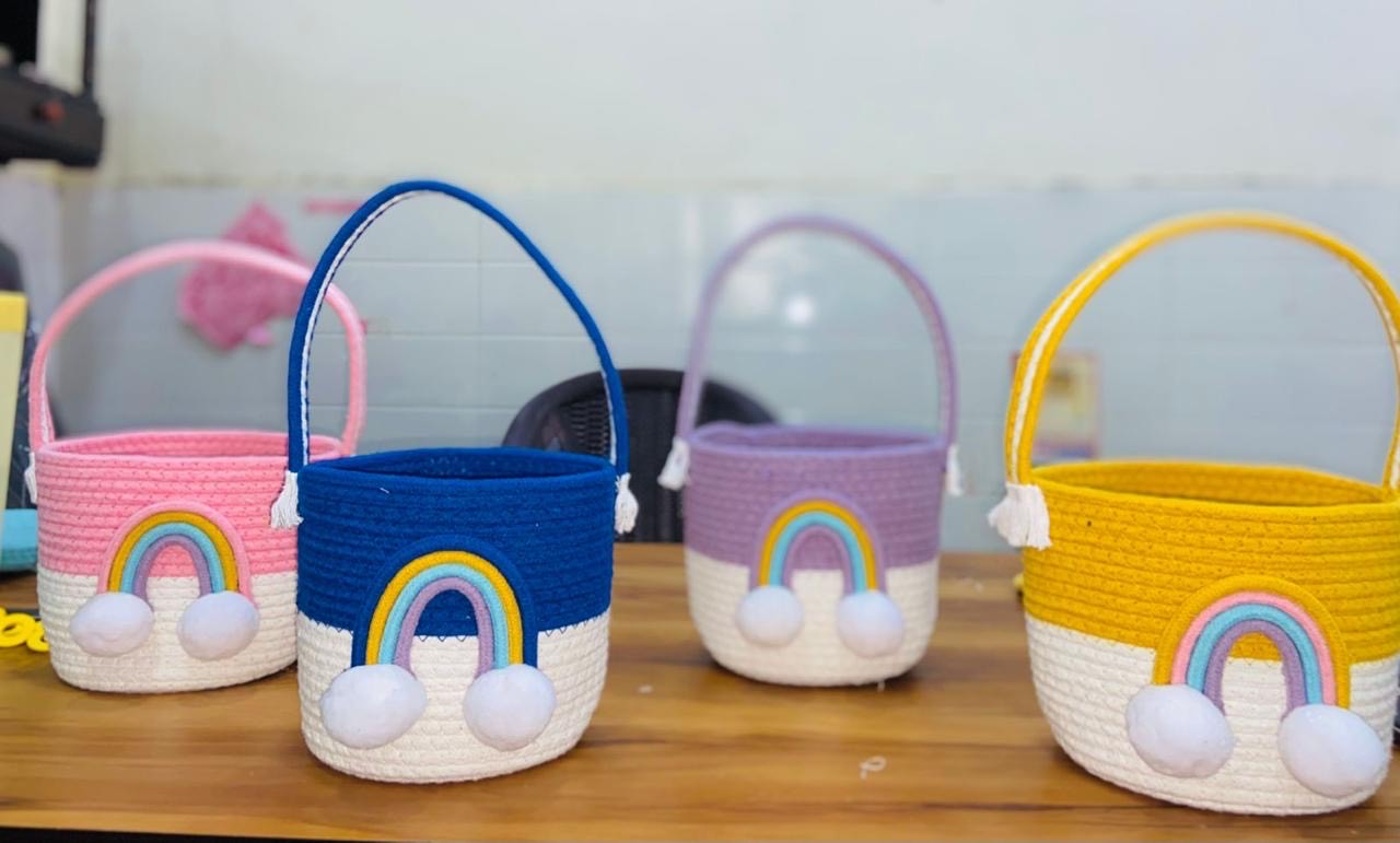 Handmade Baskets (Cotton Jute)